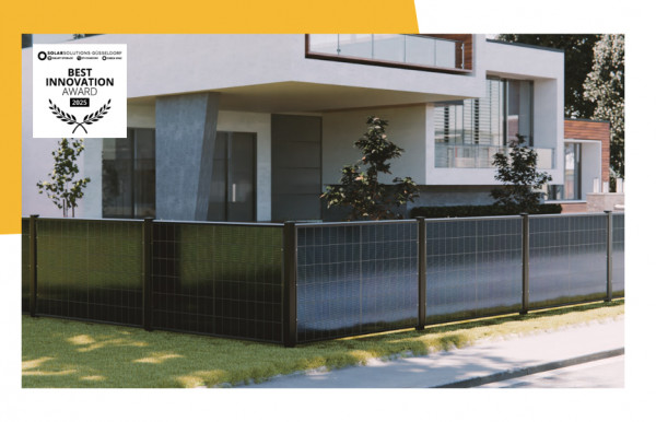 PV Zaun für 10 Solarmodule quer TRIC fence home Starterset + Erw. Set Einbetonieren