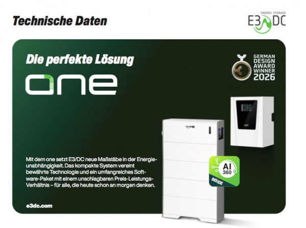 9,1 kW Trina Photvoltaikanlage E3/DC One 9 Speichersystem 8,7 kWh