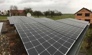 3,2 kW LG Photovoltaikanlage mit Solaredge Leistungsoptimierern und Tric F Box