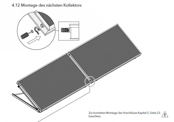 Kollektorpaket TOP mit 8 Wagner L20 MQ AR in schwarz Kollektoren und Zubehör