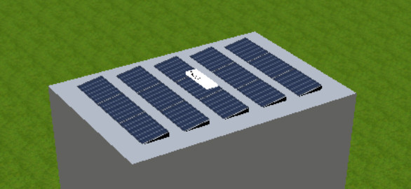 Tric F duo süd für 15 Solarmodule