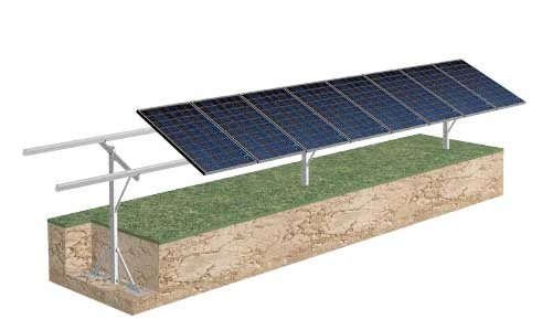 2,6 kW REC Freiland Photovoltaik Komplettanlage