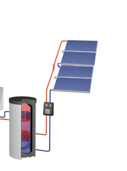 TOP LINE Solar-Warmwasser-Paket BW 960 AR Aufdach