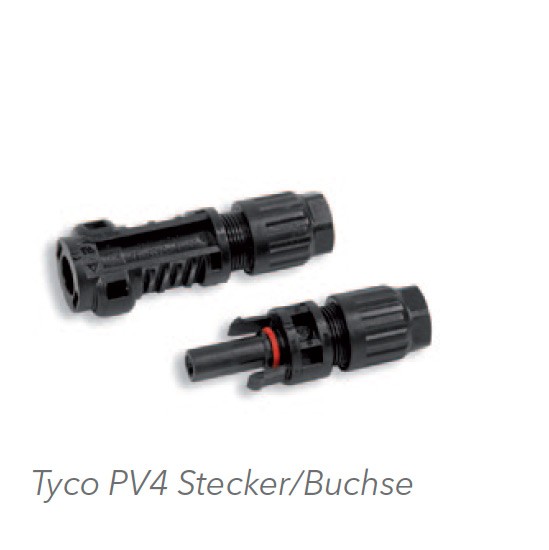 4 x PV4 Stecker und 4 x PV4 Buchsen